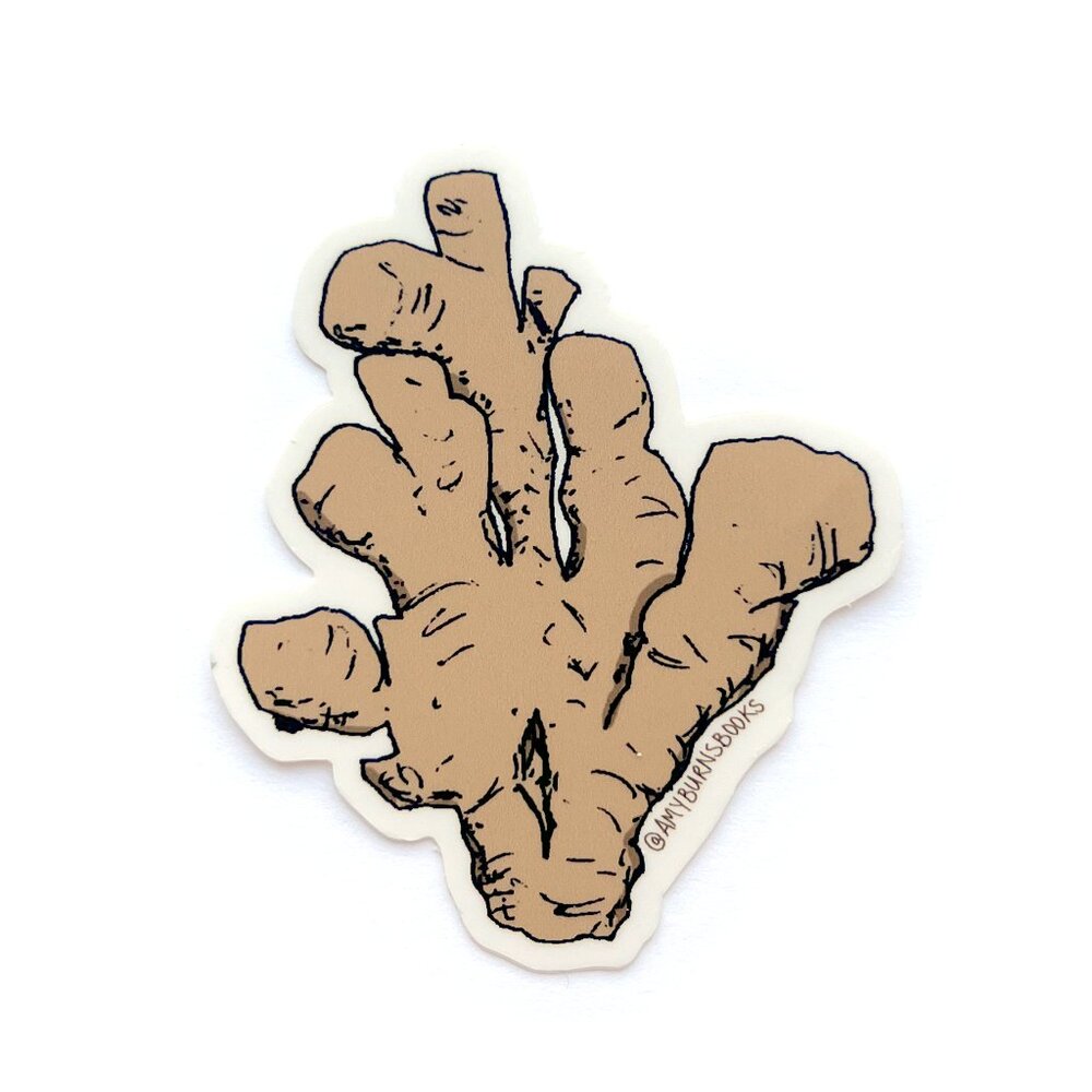 Ginger diecut vinyl sticker